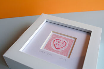 Love Hearts Mini Art Print, 2 of 8