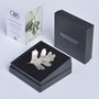Hawthorn Leaf Pewter Brooch, Jewellery Gifts For Her, thumbnail 3 of 7
