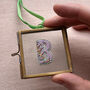 Hand Embroidered Framed Letter Keepsake, thumbnail 3 of 6