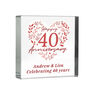 Personalised 40th Ruby Anniversary Crystal Token, thumbnail 6 of 6