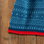 Knitted Fair Isle Stripe Trim Scarf, thumbnail 7 of 12