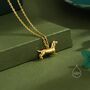 Sausage Dog Pendant Necklace In Sterling Silver, thumbnail 4 of 11