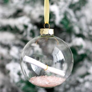 Christmas Bauble Manifestation Kit Rose Quartz, 2 of 6