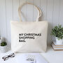 Christmas Shopping Tote Bag, thumbnail 1 of 4