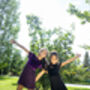 Alessia Girls Velvet Dress With Matching Hair Clip, thumbnail 3 of 3