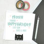 Personalised 'From The Cat' Birthday Card, thumbnail 2 of 3