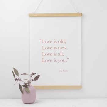 Love Is Old, Love Is New Lyric Print, 2 of 7
