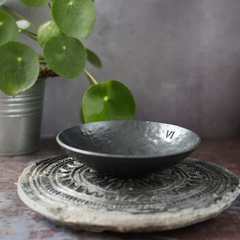 Hammered Iron Trinket Bowl 6th Anniversary Gift, 2 of 10