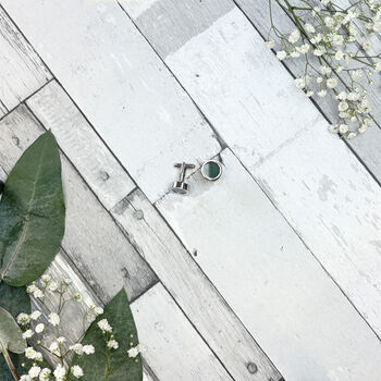 Hunter Green Wedding Tie Set, 5 of 12