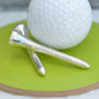 Personalised Silver Plated Golf Tees, thumbnail 1 of 2