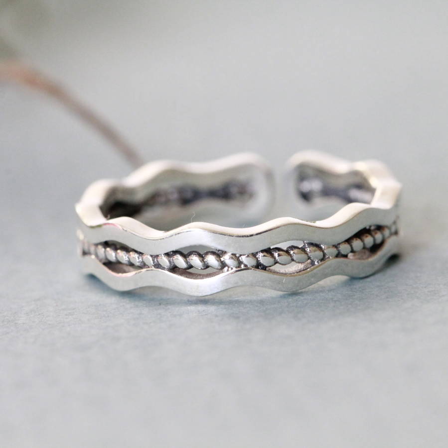 sterling silver seaside ring by attic | notonthehighstreet.com