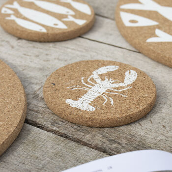 Cork Placemats And Coasters | Lobster, 2 of 6