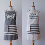 Personalised Cotton Kitchen Apron, Tea Towel, thumbnail 7 of 12