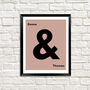 Personalised Ampersand Name Print, thumbnail 1 of 4