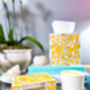 Mother Of Pearl Inlay Tissue Box | Sunshine Yellow, thumbnail 3 of 4