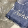 Personalised Large Leaf Foil Scarf, thumbnail 2 of 3