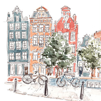 A Walk In Amsterdam Print, 2 of 3