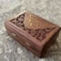 Wooden Jewellery Storage Box, Indian Trinket Box, thumbnail 3 of 12