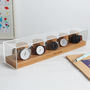 Personalised Solid Oak Watch Stand For Five Watches, thumbnail 7 of 9