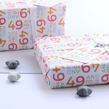 50th Birthday Wrapping Paper Set, 9 of 11