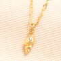 Mini Conch Shell Pendant Necklace In Gold Or Silver Plating, thumbnail 1 of 3