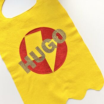 Superhero Cape In Felt, Personalised With Full Name, 8 of 11