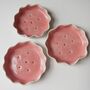 Handmade Pink Ceramic Curvy Soap Dish, thumbnail 10 of 12