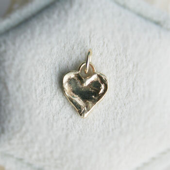 Molten Heart Pendant In 9ct Yellow Gold, 3 of 3