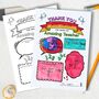 Thank You Teacher Gift Colouring Page Digital Download, thumbnail 1 of 5
