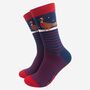 Men's Bamboo Socks Christmas Pheasant Snow, thumbnail 2 of 5