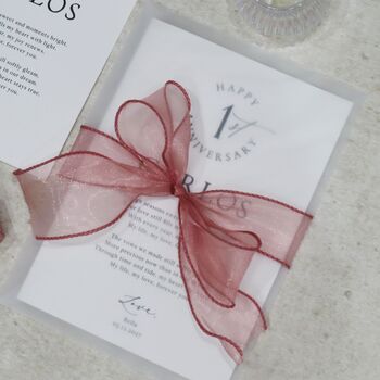 Luxury 1st Anniversary Card For Husband For Him Personalised Gift, 3 of 9