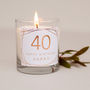 40th Birthday Personalised Candle Gift, thumbnail 4 of 6