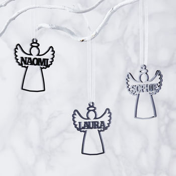 Personalised Angel Christmas Decoration, 4 of 5