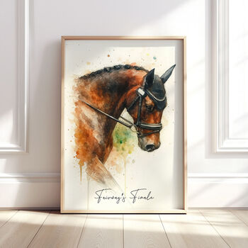 Personalised Watercolour Pet Illustration Portrait, 5 of 12