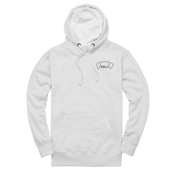 Personalised Dog Ears With Pet Name Unisex Hoodie, 9 of 12