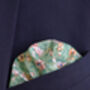 Handmade Wedding Tie In Sage Green Floral Print, thumbnail 9 of 10