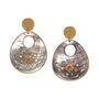 Large Drop Earrings With Swarovski Crystal, thumbnail 4 of 4