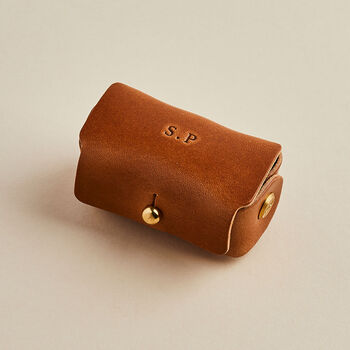 Sidney Dome Bronze Cufflinks With Personalised Pouch, 6 of 7