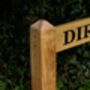 Bespoke Solid Oak Two Post Sign – Custom Font And Traditional Mortise Joinery, thumbnail 6 of 12