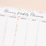 Personalised Floral Weekly Wipeable Acrylic Wall Planner, thumbnail 2 of 3