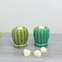 Green Cactus Wax Melt Burner And Wax Melt Gift Set, thumbnail 1 of 8