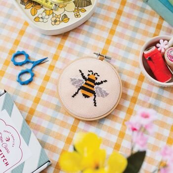 Bee Cross Stitch Kit, 3 of 4