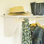 Vintage Styled Wooden Clothes Rail With Top Shelf, thumbnail 1 of 8