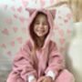 Pink Fox Infant Kids Junior Teen Snuggle/Blanket Hoodie, thumbnail 4 of 7