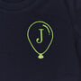 Embroidered Initial T Shirt With Personalised Bag, thumbnail 3 of 9