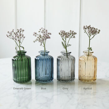 Little Coloured Glass Bottle Vase, 3 of 8