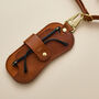 Personalised Leather Glasses Case With Clip, thumbnail 4 of 4