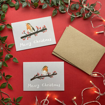 Robin Christmas Cards, 3 of 5