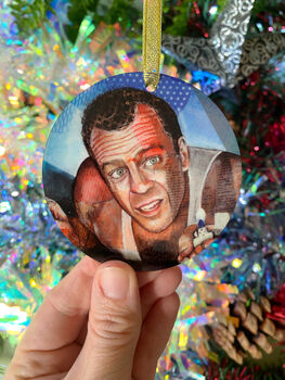 Bruce Willis Die Hard Christmas Decoration, 4 of 6