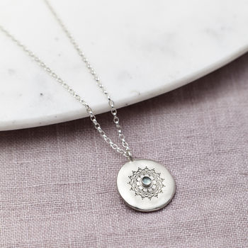 Personalised Sterling Silver Birthstone Necklace, 5 of 6